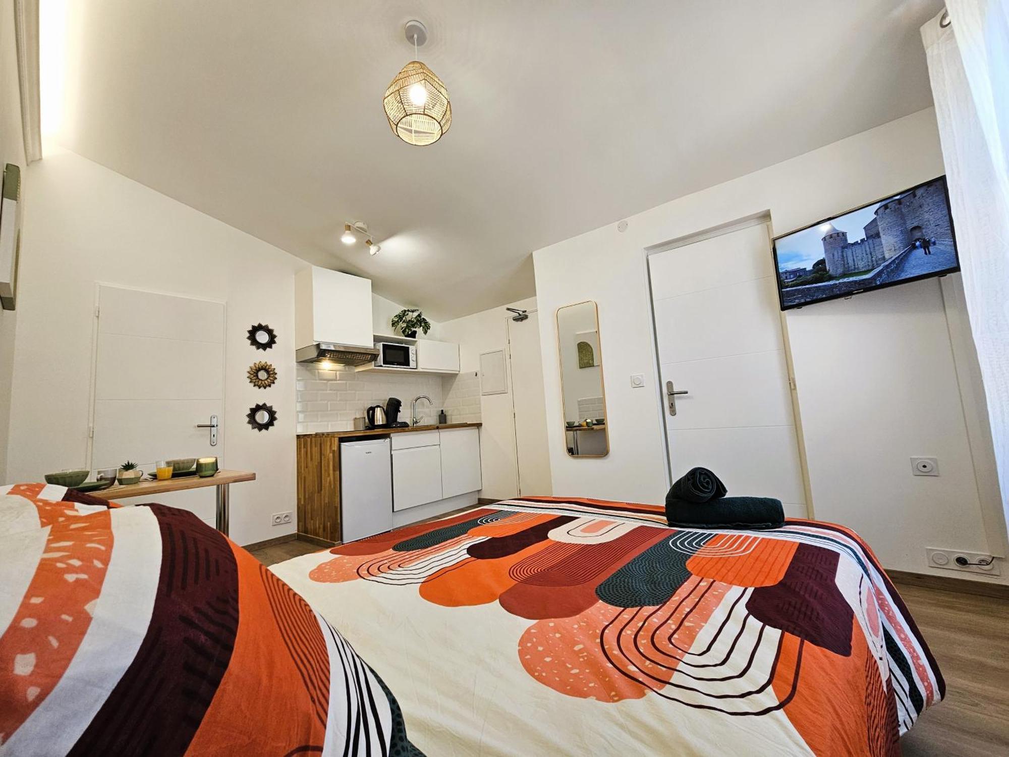 Tout Confort ! Ville, Climatisation, Parking, Wifi, Calme, Tv Carcassonne Exterior photo